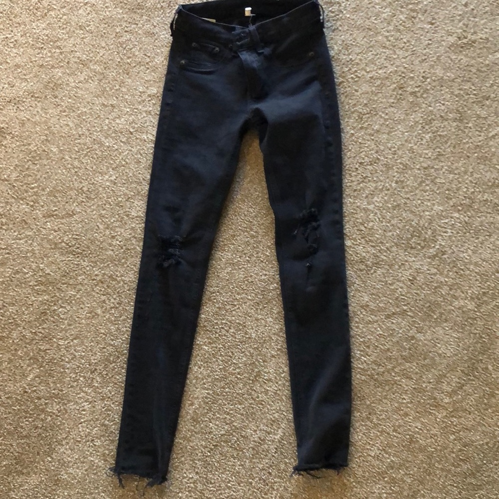 Black legging jeans